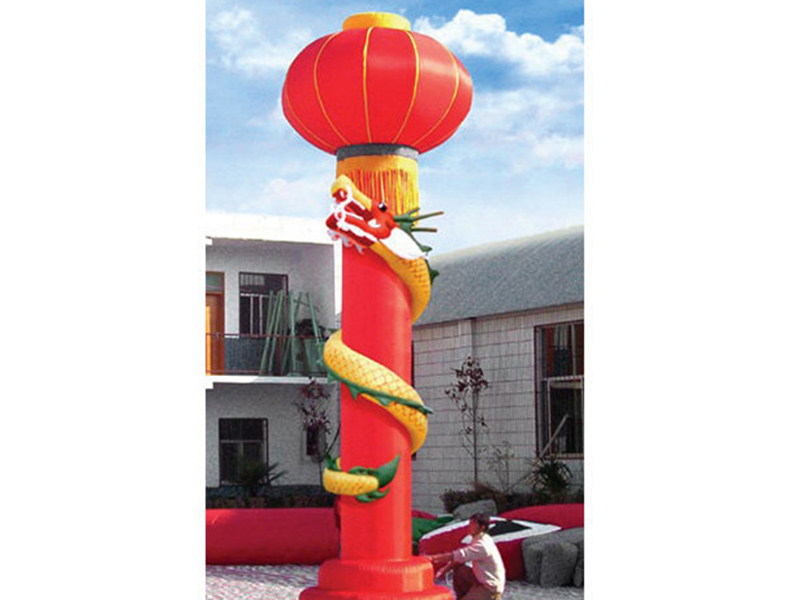 大红高升灯笼柱