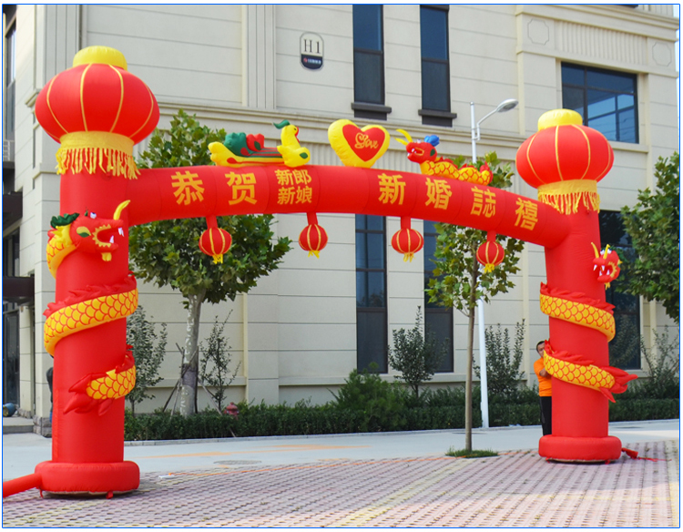 节庆充气立柱